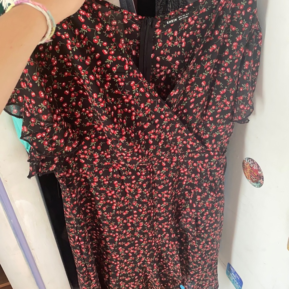 Women’s cherry print dress